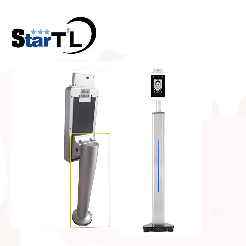 Wi-Fi TCP/IP измерение температуры тела 4 3 дюйма динамическое распознавание лица