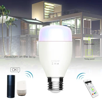

E27 Alexa voice smart light bulb LED mobile phone WiFi remote control energy saving dimming light bulb smart home