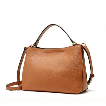 

ZZSLHL New Arrive Women Genuine Leather Handbags Fashion Handbags High Quality Cow Leather Shoulder Bags Messenger Bags