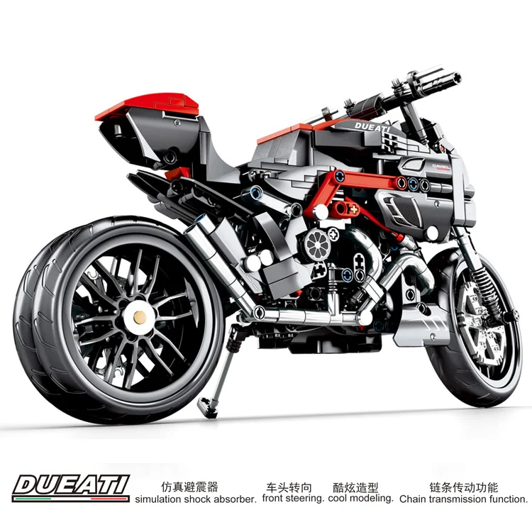 Pаспродажа Decool 3354 Technic мотоцикл 374 шт Строительные блоки Набор Обучающие DIY кирпичные игрушки Совместимые legos Technic 8051 8041 8081 3360