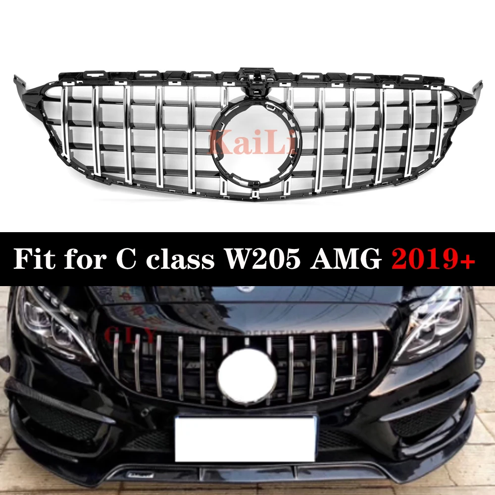 W205 Racing GT грили для Mercedes C Class C205 2-дверный купе 4-дверный седан 2015 + | Автомобили и