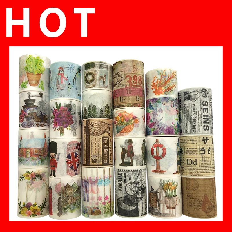 Jiataihe Washi-cinta adhesiva para álbum de recortes, 1 unids/lote