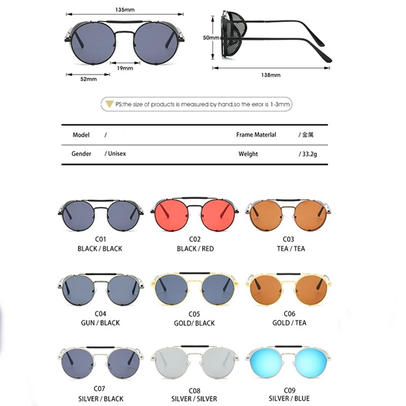 Новые очки для косплея ТВ Good Omens Devil Crowley стимпанк Omen солнцезащитные очки