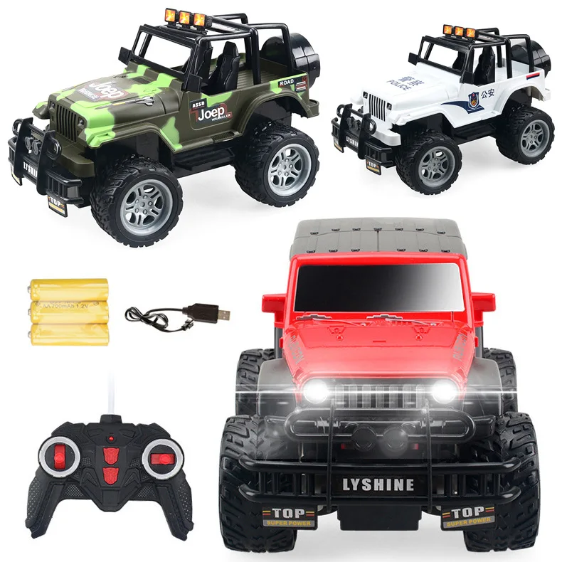 1:18 Масштаб RC автомобиль 4WD дистанционное управление игрушки радио автомобиль грузовик электрический внедорожник джип внедорожные игрушечные модели автомобилей для детей Подарки