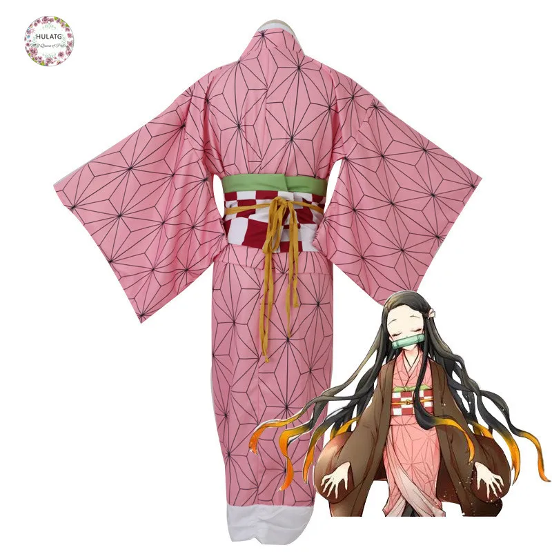 Демон убийца: Kimetsu No Yaiba Косплей Костюм Kamado Tanjirou Nezuko Agatsuma Zenitsu Rengoku Kochou Shinobu