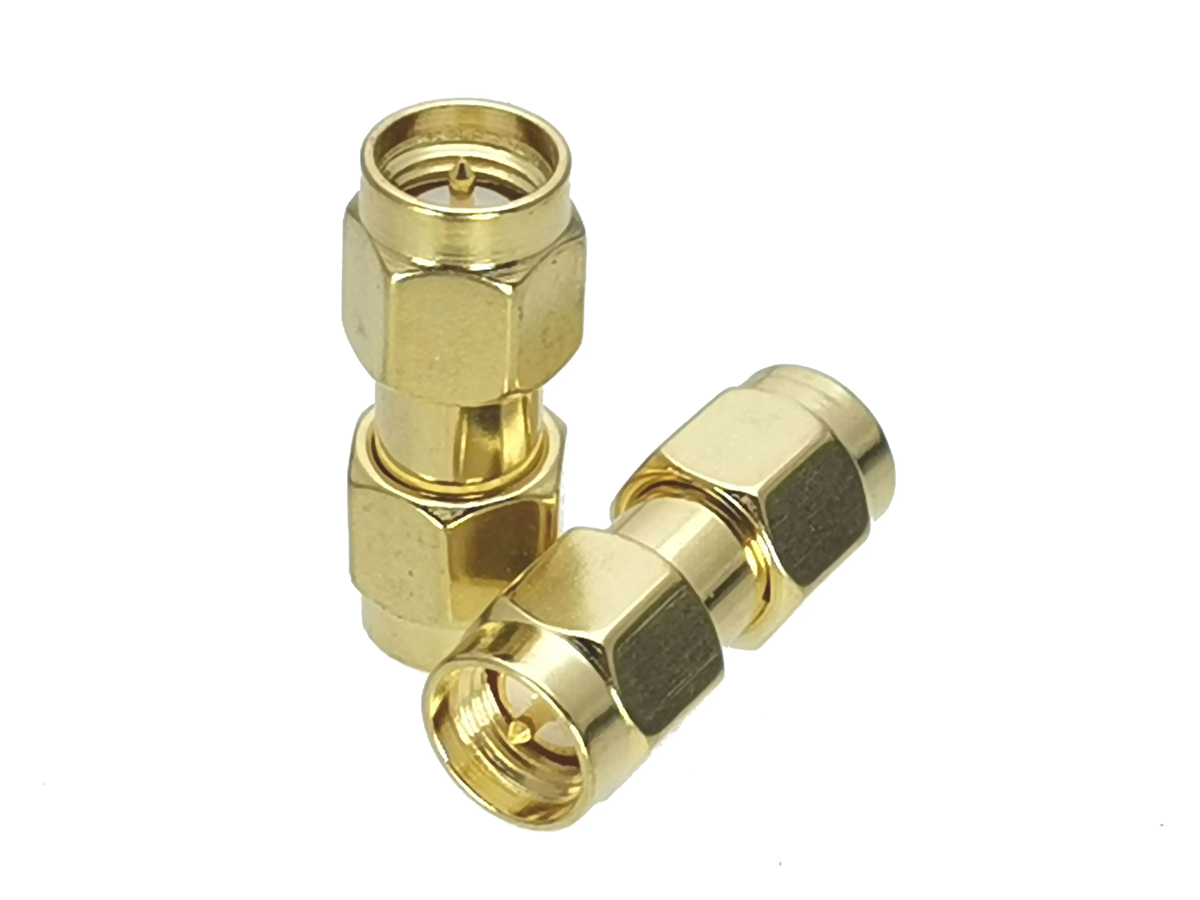 1 Uds enchufe macho SMA de conector a SMA macho adaptador RF conector Coaxial de alta calidad