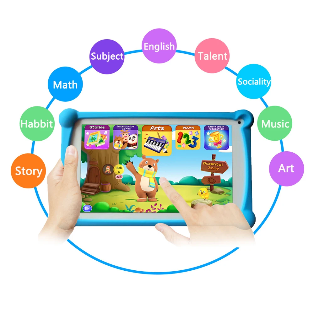 Kids Tablet, B.B.PAW 7 Inch HD Display 2+16G Android 6.0 Tablet for Adults and Kids, 120+ English Educational Preloaded Apps Kids Tablet, B.B.PAW 7 Inch HD Display 2+16G Android 6.0 Tablet for Adults and Kids, 120+ English Educational Preloaded Apps