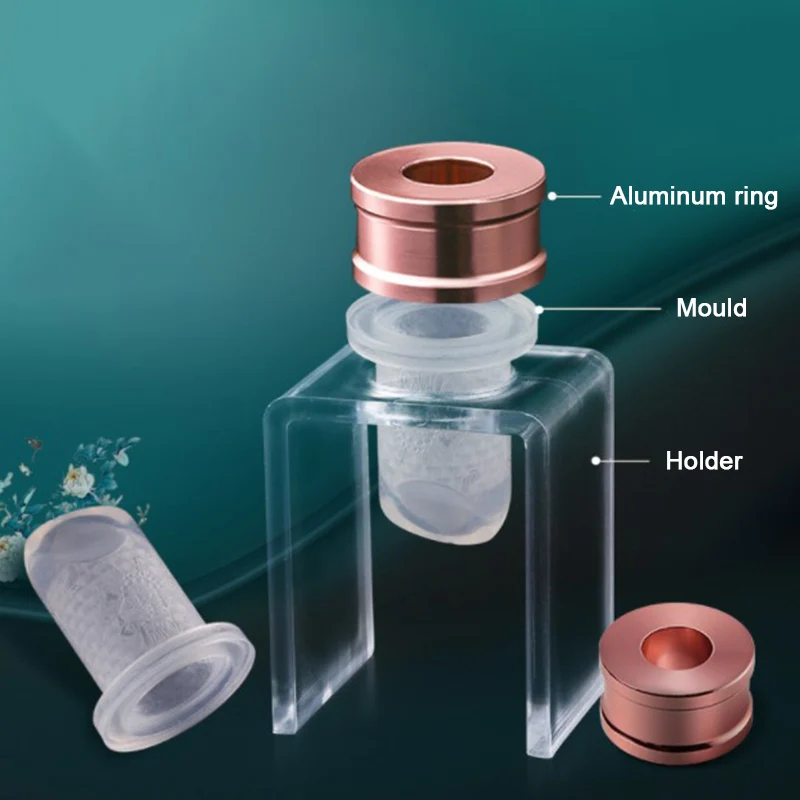Silicone Lipstick Mold Aluminum Ring Mould Holder 3pcs/set DIY Crafts Tools Easy Beauty Lipstick Kits makeup tool set makeup tool
