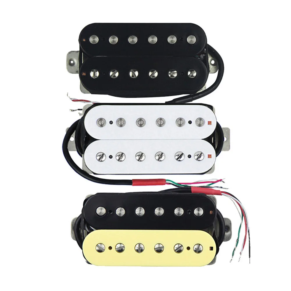 Ohello Alnico 5 Humbucker Pickup Double Coil Electric Guitar Pickup Neck or Bridge Zebra Color