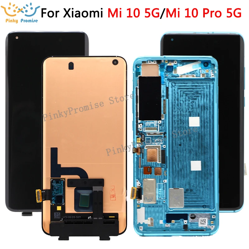 ЖК-дисплей Super AMOLED с сенсорным экраном и дигитайзером в сборе для Xiaomi Mi 10 Pro |
