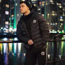 Новая спортивная мужская спортивная одежда, зимняя, осенняя, зимняя, для бега, теплая верхняя одежда, брендовая, тонкая, мужская верхняя одежда, на молнии, толстые пальто, куртки, костюм