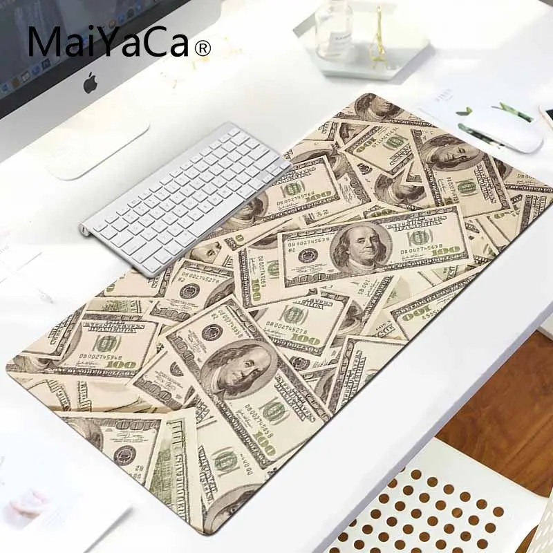 MaiYaCa удобный коврик для мыши с принтом доллара игровой коврик для мыши большой коврик для мыши ПК компьютерный коврик