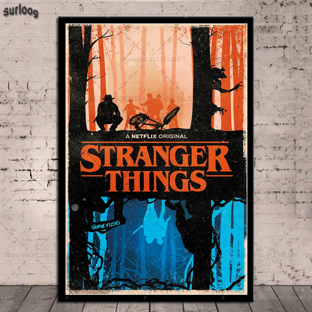 Stranger Things Series Wall Art Poster Print Netflix Original Posters  Pictures