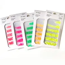 1400 шт Светящиеся хрустальные SS4-SS16 ноготь маникюрный-разные размеры художественные Стразы Украшения страз флуоресцентный ноготь художественные драгоценные камни DIy аксессуары