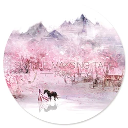 Peinture chinoise colorée de fleurs, rubans Washi de champ remplis pour Scrapbooking, agenda, carte pour carnet de notes, artisanat d'art, DIY bricolage 