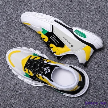 

2020 New Fashion Mesh Men Comfortable Casual Shoes Male Lightweight Outdoor Flat Shoes Lac-Up Men Shoes Breathable Sneakers