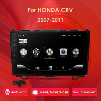 

Car Radio Multimedia Player 2 din 9" Android 10 Auto Radio navigation for Honda CRV CR-V 2006-2011 stereo wifi navi gps mic cam