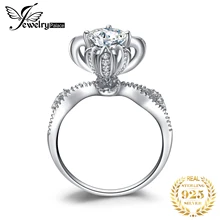 Ювелирное винтажное обручальное кольцо с фианитами, 925 пробы, серебряные кольца для женщин кольцо на юбилей, свадебное кольца из серебра 925 пробы, ювелирные изделия