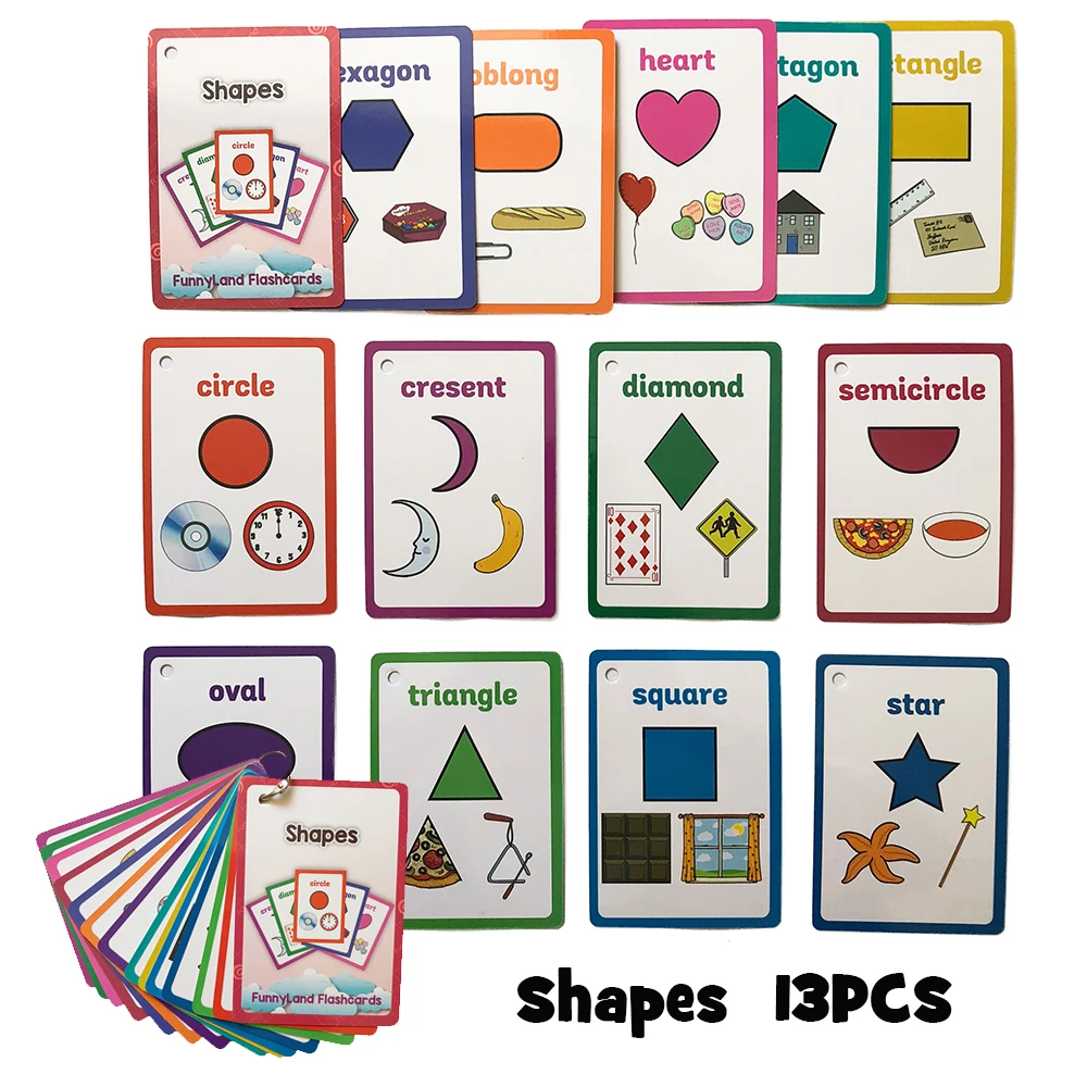 Children Early Educational Learning English Word Card Flash Cards Pocket Card Baby Educational Toys For Children Kids Gifts