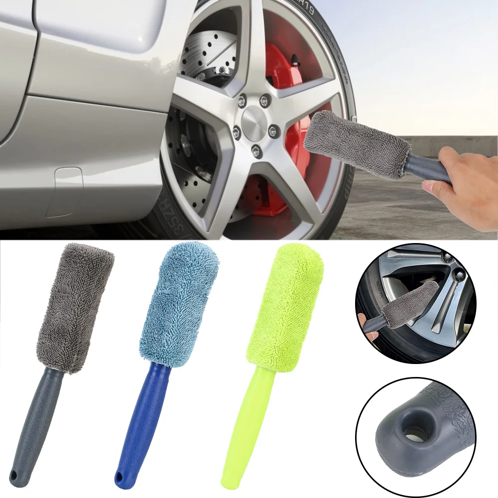 Щетка для детейлинга обода колеса автомобиля щетка с пластиковой ручкой мойки