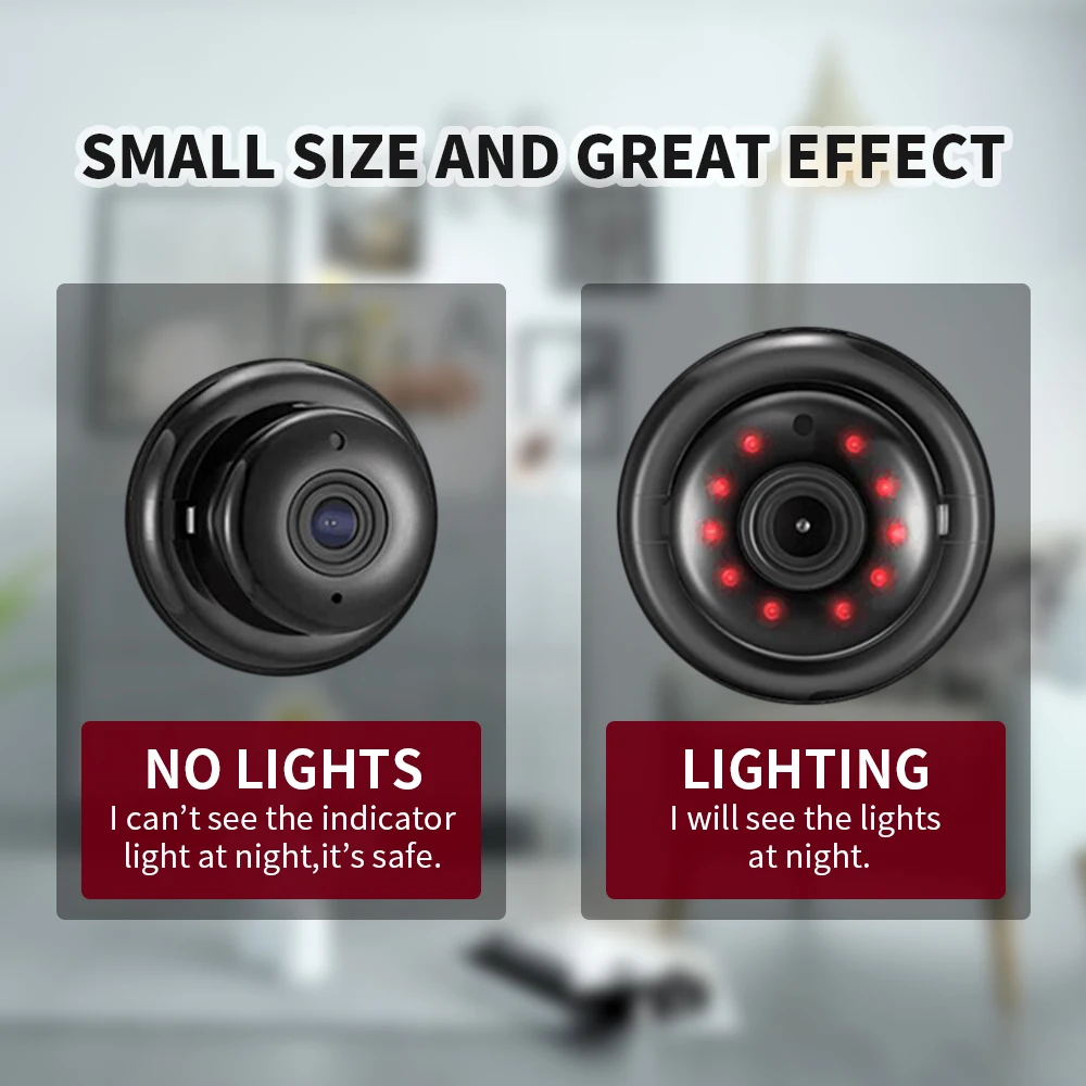  Mini Draadloze WIFI IP Camera Panoramic Home Security Infrarood Nachtzicht Bewakingscamera Sd-kaart - 4.00017E+12