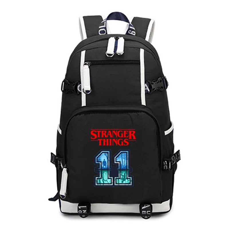 Casual Stranger Things Bags Mens Women Backpack Large Capacity Rucksack Daily Knapsack For Teens Boys Girls mochila new satchel - Цвет: Красный