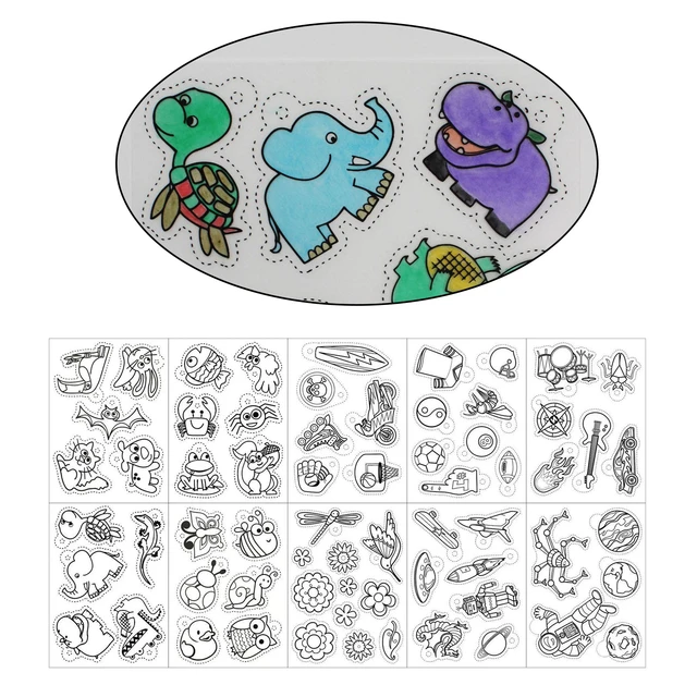  Shrink Plastic Sheets Kit, Includes 10Pcs Shrinky