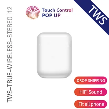 

Wireless Earphone I12 Tws Touch Control Bluetooth 5.0 Earphone Earbuds Hifi Music Sport Headset Fit All Phones Pk I9s I7s Tws