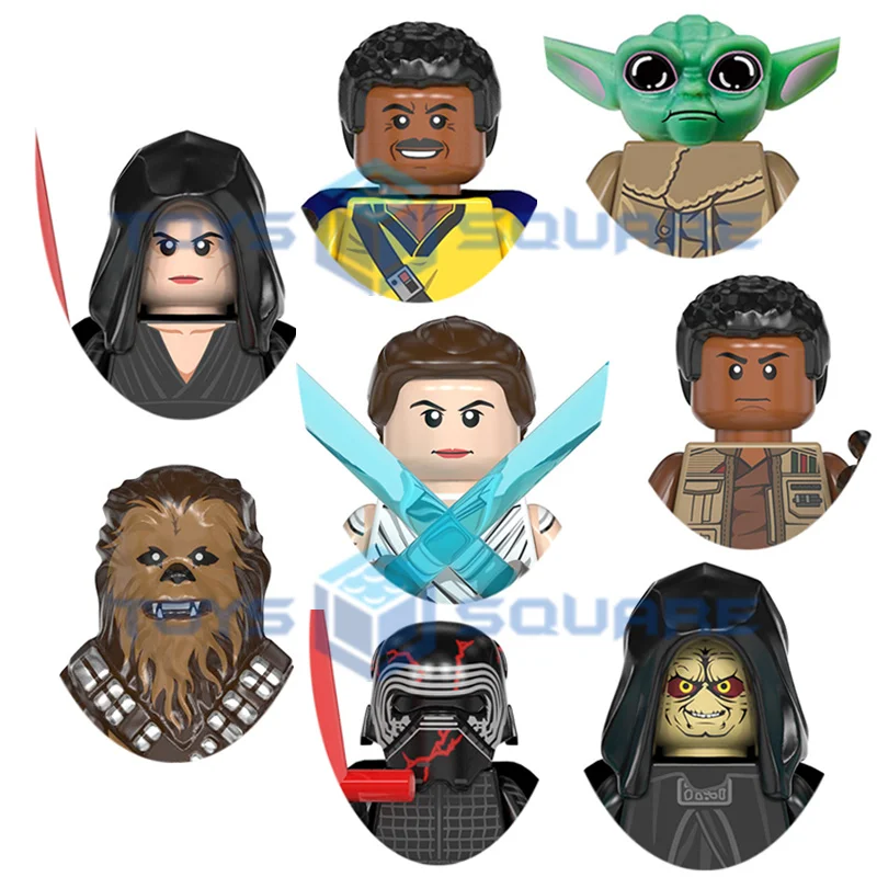 The Star Dark Rey Chewbacca Palpatine Kylo Ren Finn Wars Model Building Blocks MOC Bricks Set Gifts Toys For Children | Игрушки и хобби