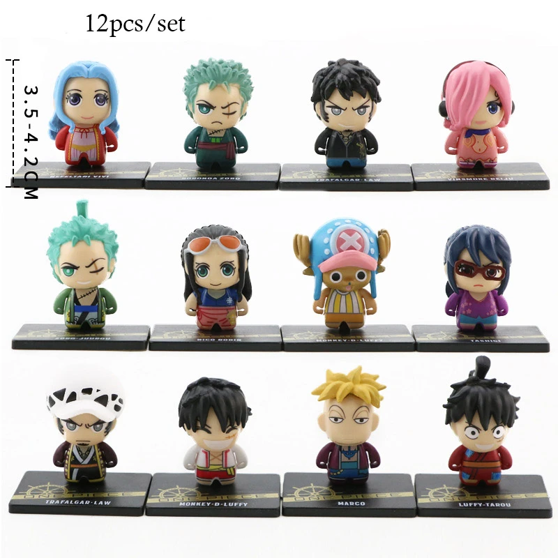 12pcs Set Anime One Piece Luffy Zoro Marco Law In Wano Country Action Figures One Piece Figurines Model Kids Gift Toys Tfa3415 Action Figures Aliexpress