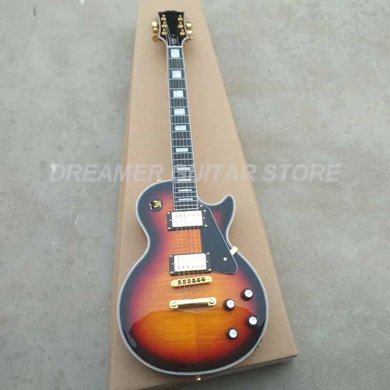 

Top Quality Custom-Shop +Lp custom Sunburst Electric Guitar +Customized Logo