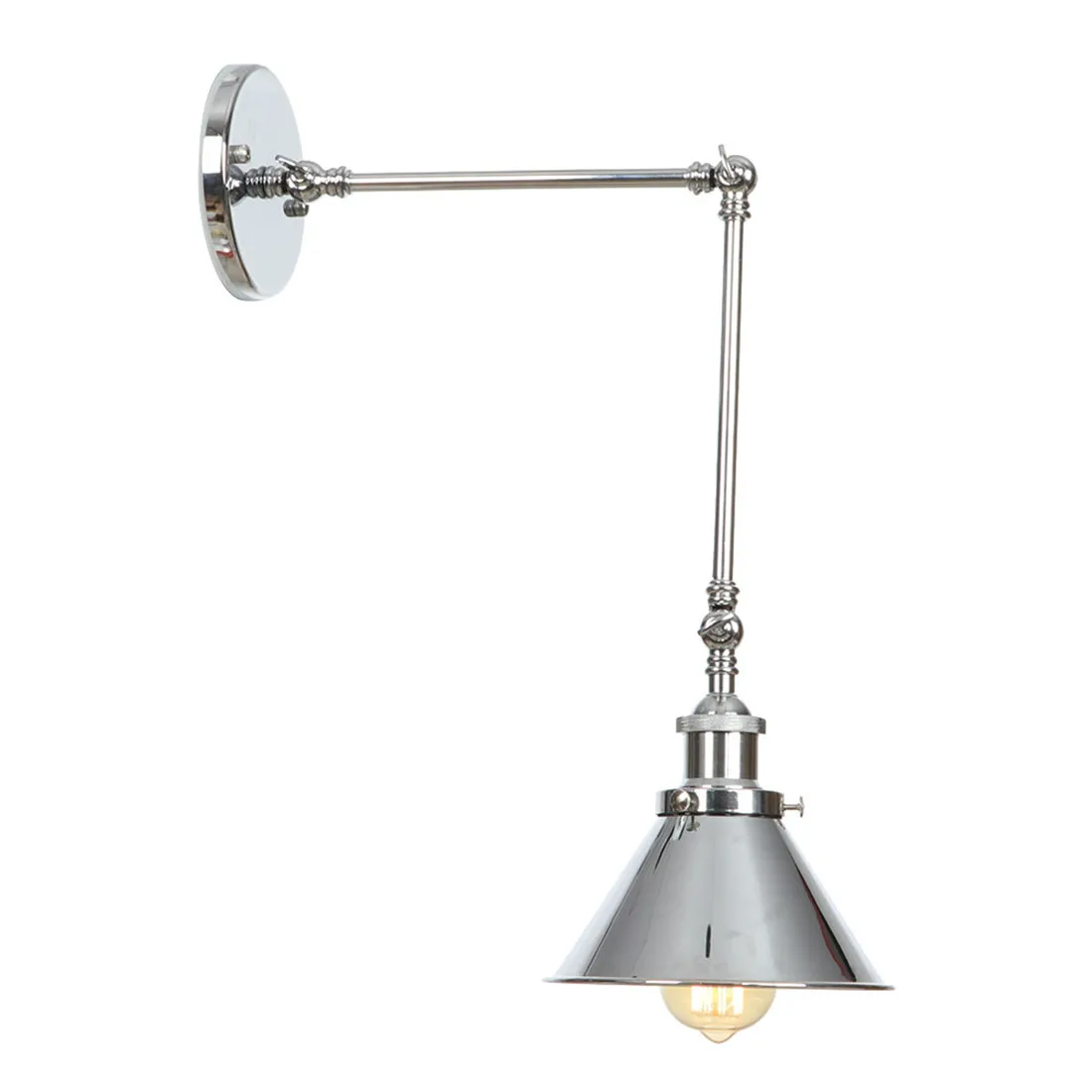 Дизайнерский настенный светильник в Европейском стиле винтажные хромированные