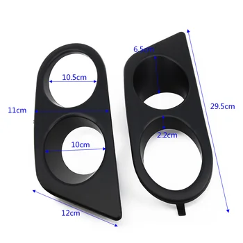 

2pcs Front Bumper Fog Light Lamp Cover Surrounds Frame For BMW E46 M3 2001-2006