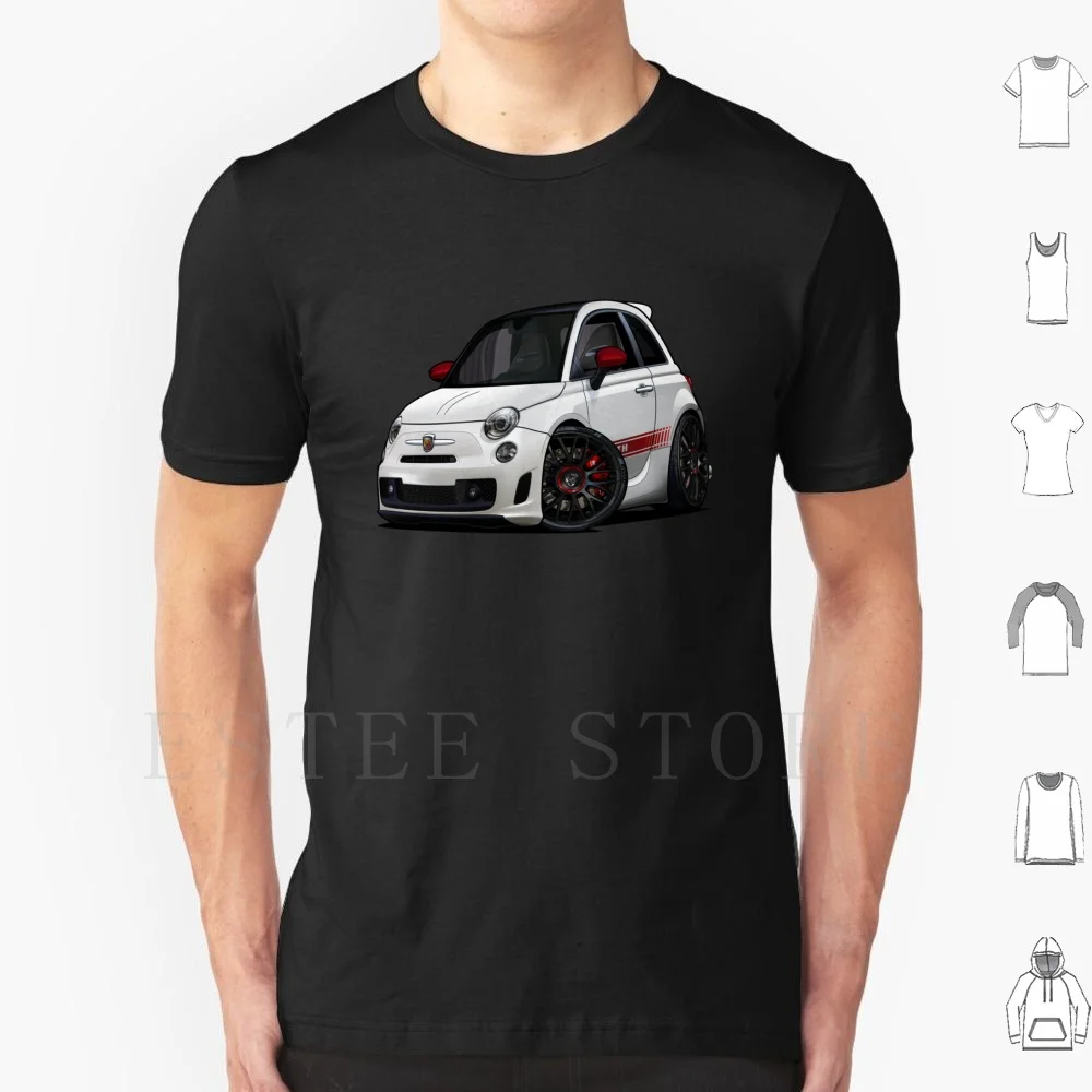 Fiat 500 Abarth 2009 T Shirt Fai Da Te Grande Formato 100% Cotone Fiat Abarth Fiat Abart Fiat 500 Fiat 595 Abart Fiat 595 Abarth 595 595