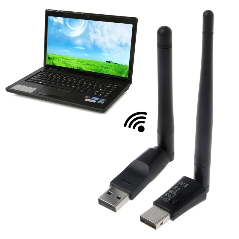 Высокоскоростной мини беспроводной Wifi адаптер 150 Мбит/с 2dBm 5dBm антенна USB Wifi приемник сетевая карта 802.11b/n/g LX9A