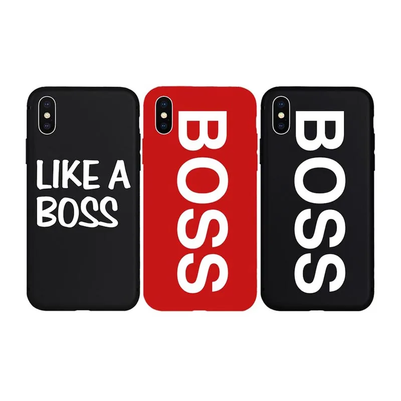 

Brand NEW BOSS Boss Logo Soft Case for iPhone 11 11Pro 11ProMax X Xs XR XsMax 8Plus 8 7Plus 7 6 6s Plus 5 5s SE Phone Cover