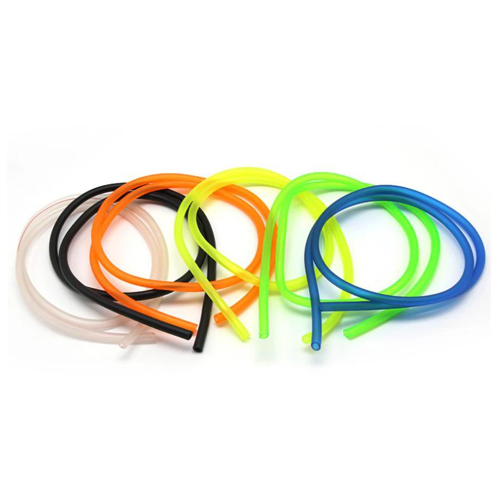 

1m Colorful Motorcycle Dirt Bike ATV Gas Oil Hose Fuel Line Petrol Tube Pipe (5mm x 7mm) Rubber