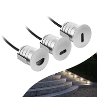 1W LED Step IP67 DC12V Outdoor Recessed Deck Light A1 A2 A3 Side View Waterproof Underground Lamp Sidewalk Wall Lighting 1