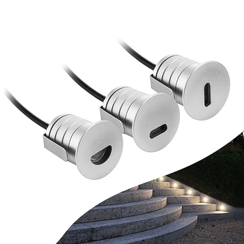 

1W LED Step IP67 DC12V Outdoor Recessed Deck Light A1 A2 A3 Side View Waterproof Underground Lamp Sidewalk Wall Lighting
