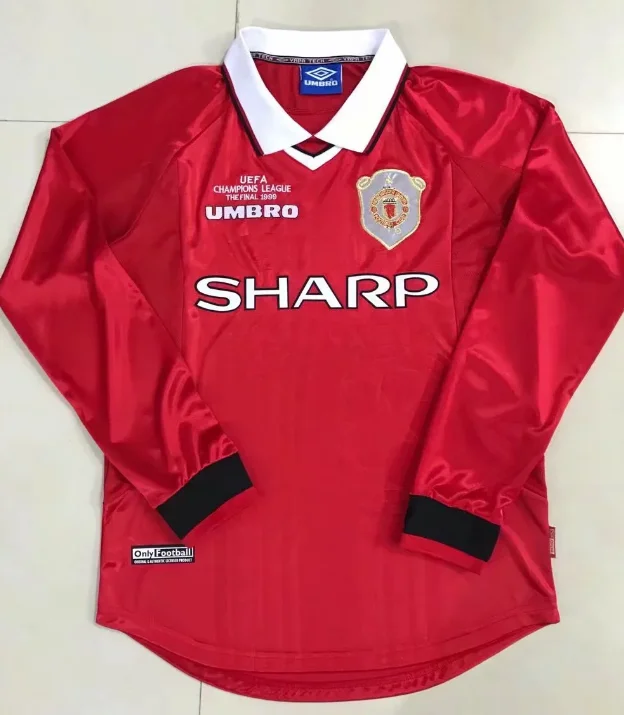 Retro Version Манчестера 19/20 Юнайтед Ретро Версия 2001 2002 100 столетний Джерси v. NISTELROOY футбол BEKHAM RONALDO 98 99 - Цвет: Retro Version