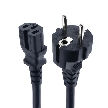 

1.8m EU Schuko Power cables,Europe CEE7/7 Power Cord ,EU to C15 Power lead for household electrical appliances