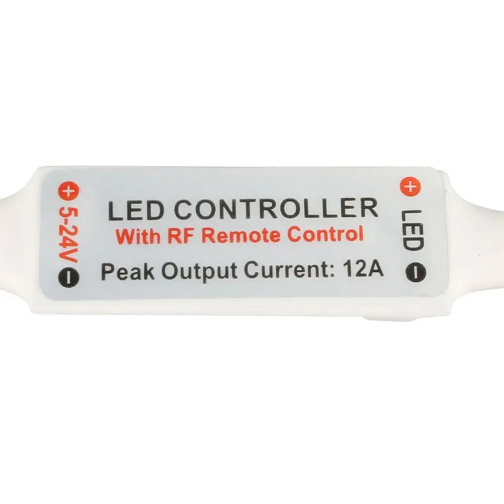 3 шт. Мини DC12V Led пульт управления диммер 12A Беспроводной RF пульт дистанционного управления Одиночная цветная полоса освещения 3528 5050 Светодиодная лента