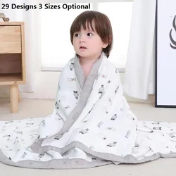 4  and 6 Layers Baby Blanket Swaddling Boys Girl Kids Children Bamboo Cotton Muslin Blanket For Newborn Baby Receiving Blankets