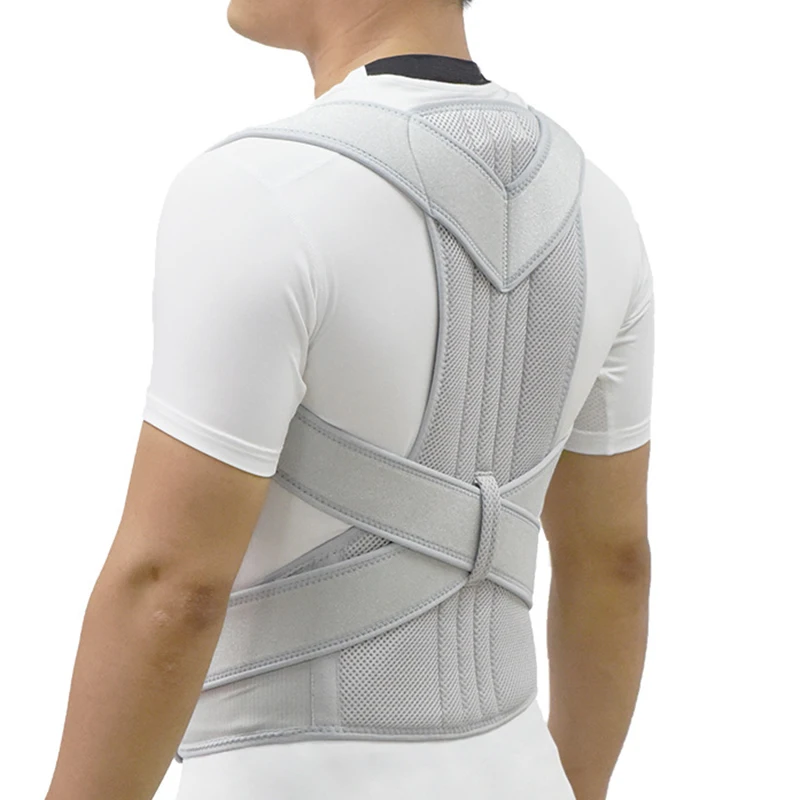 

Sliver Posture Corrector Men Women Scoliosis Back Brace Spine Corset Belt Shoulder Therapy Corrective Posture Back Support Belt