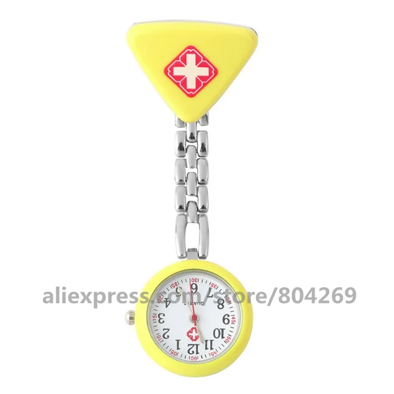 100 шт./лот треугольные часы медсестры красный крест сплав браслет маленькие