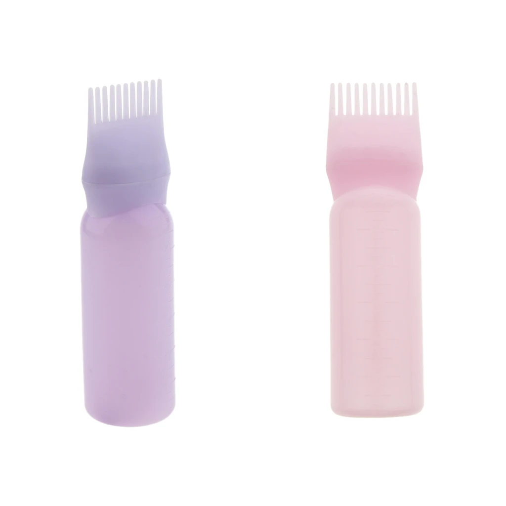 120ml Empty Hair Dye Bottle With Applicator Brush Dispensing Salon Professional Hair Colouring Comb Hair Coloring Styling Tool