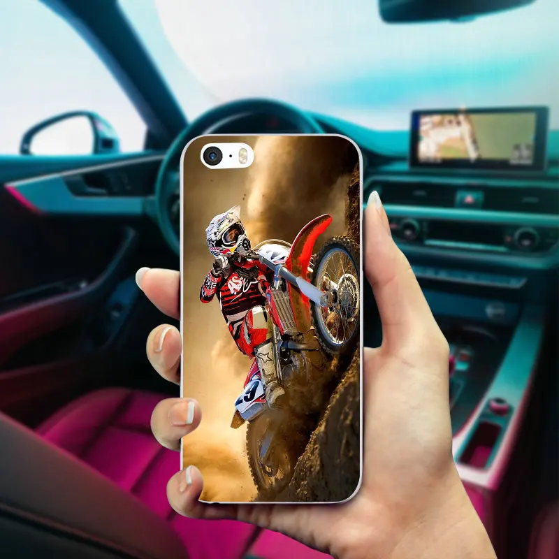 Picture 10 Мягкий ТПУ Прозрачный чехол для телефона, сумка для iPhone X 10 7 6 6s 8 Plus 4 4S 5 5S SE 5C, сумки ретро Мото Кросс, мотоциклетная спортивная сумка - Цвет: Picture 10