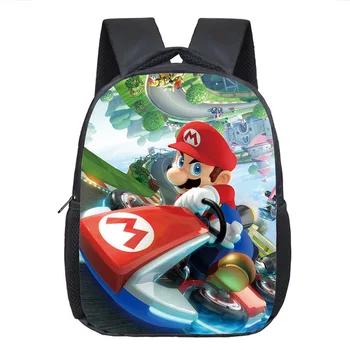 

Fashion Backpacks Gifts for Boys Girls Kids Cartoon Movie Super Mario Pattern School Bag with Pencile Case Mochila Rucksack