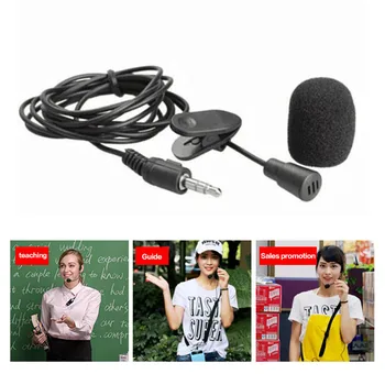 

1/2/5pcs Mobile Phone Audio Recording Clip-on Type Mini Microphone Interview 3.5mm Collar Lapel Mic