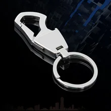 Брелок для ключей, автомобильный брелок, простой прочный карабин, форма, брелок, карабин, брелок для ключей, кольца из нержавеющей стали, подарок для мужчин